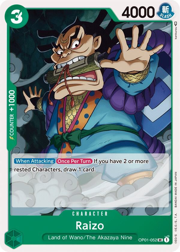 Raizo OP01-052 Romance Dawn One Piece Uncommon