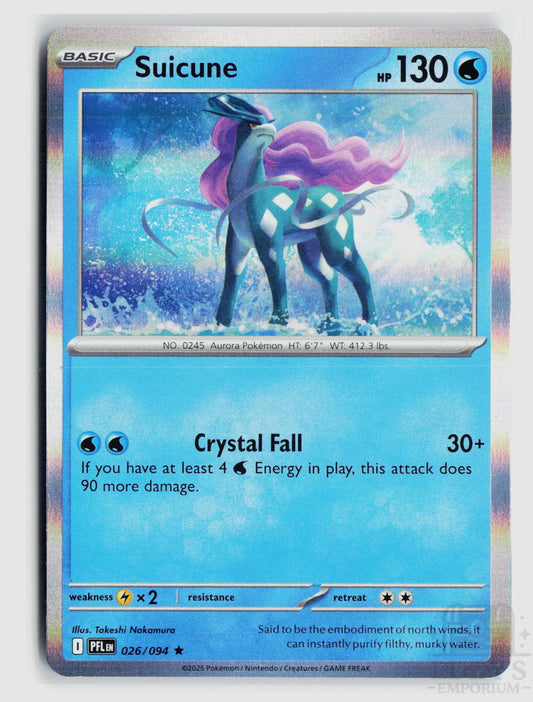 Suicune 026/094 Phantasmal Flames Pokemon Holo