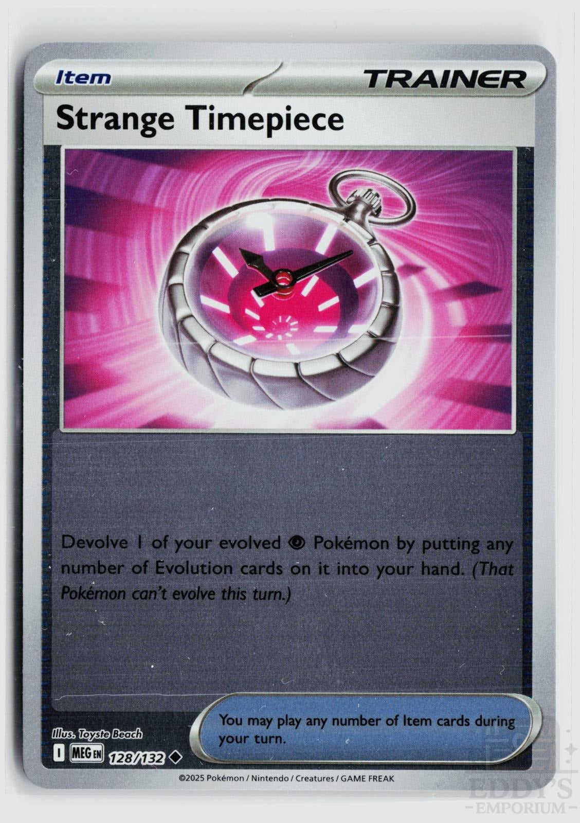 Strange Timepiece 128/132 Mega Evolution Pokemon Reverse Holo Uncommon NM