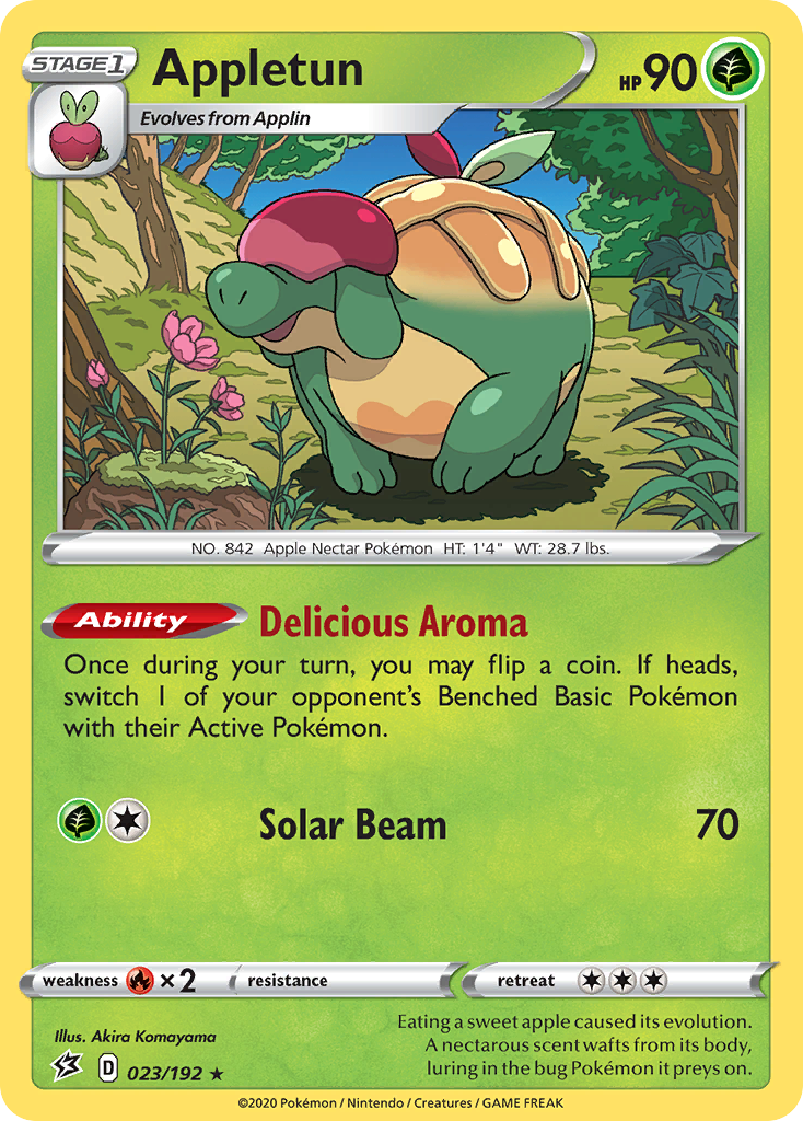 Appletun 023/192 Rebel Clash Pokemon Holo Rare NM
