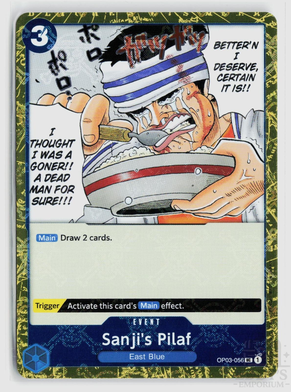 Sanji's Pilaf (Jolly Roger Foil) OP03-056 Premium Booster -The Best- One Piece