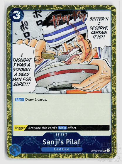 Sanji's Pilaf (Jolly Roger Foil) OP03-056 Premium Booster -The Best- One Piece