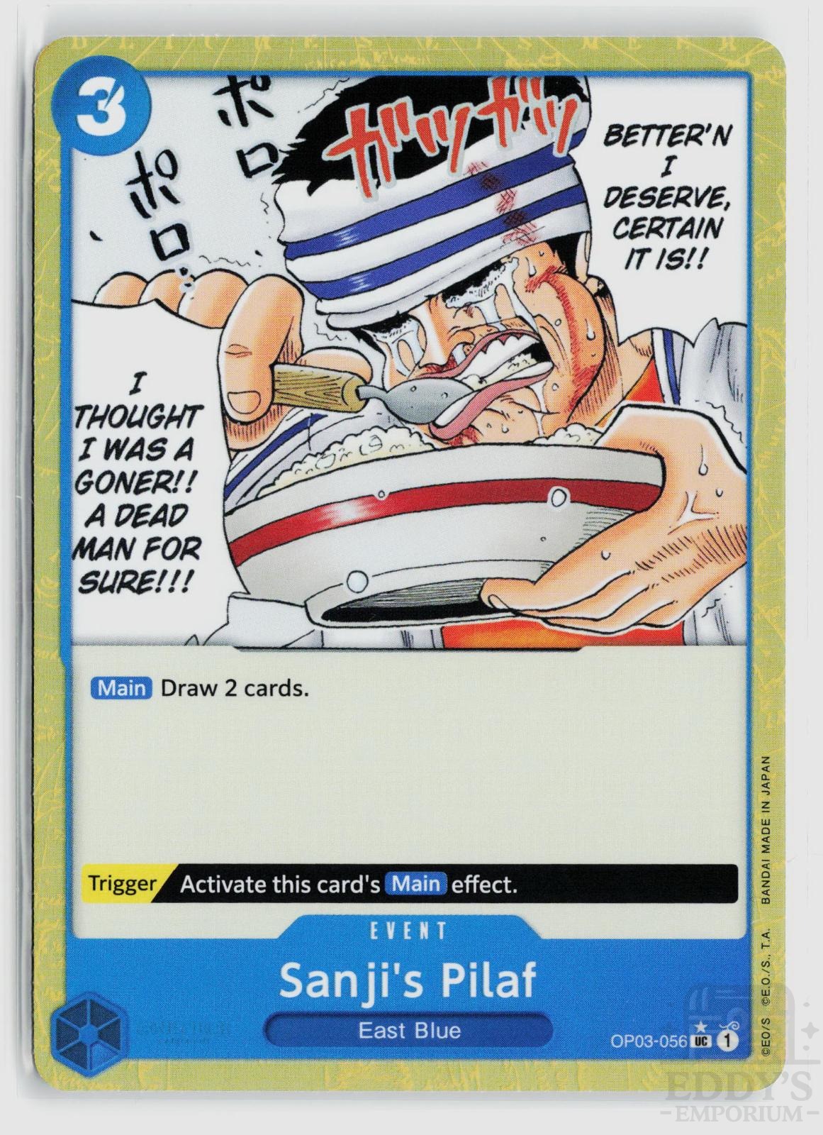 Sanji's Pilaf (Textured Foil) OP03-056 Premium Booster -The Best- One Piece