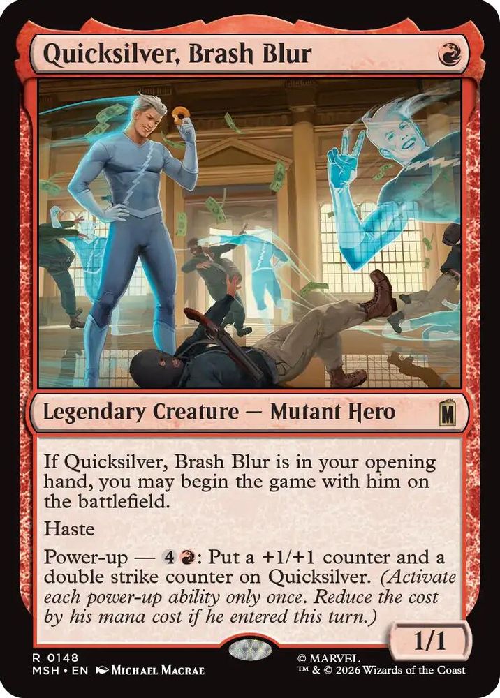 Quicksilver, Brash Blur 148 Marvel Super Heroes Magic: The Gathering