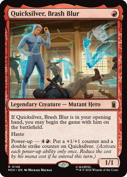 Quicksilver, Brash Blur 148 Marvel Super Heroes Magic: The Gathering