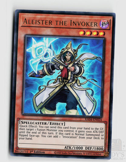 Aleister the Invoker (Alternate Art) (UR) RA04-EN024 Quarter Century Stampede Yu-Gi-Oh 1st Edition NM