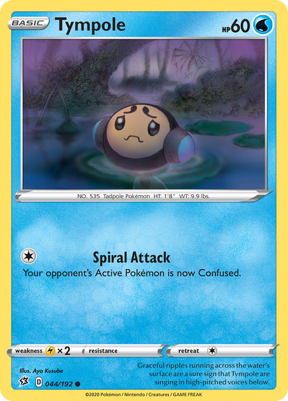 Tympole 044/192 Rebel Clash Pokemon Reverse Holo Common NM