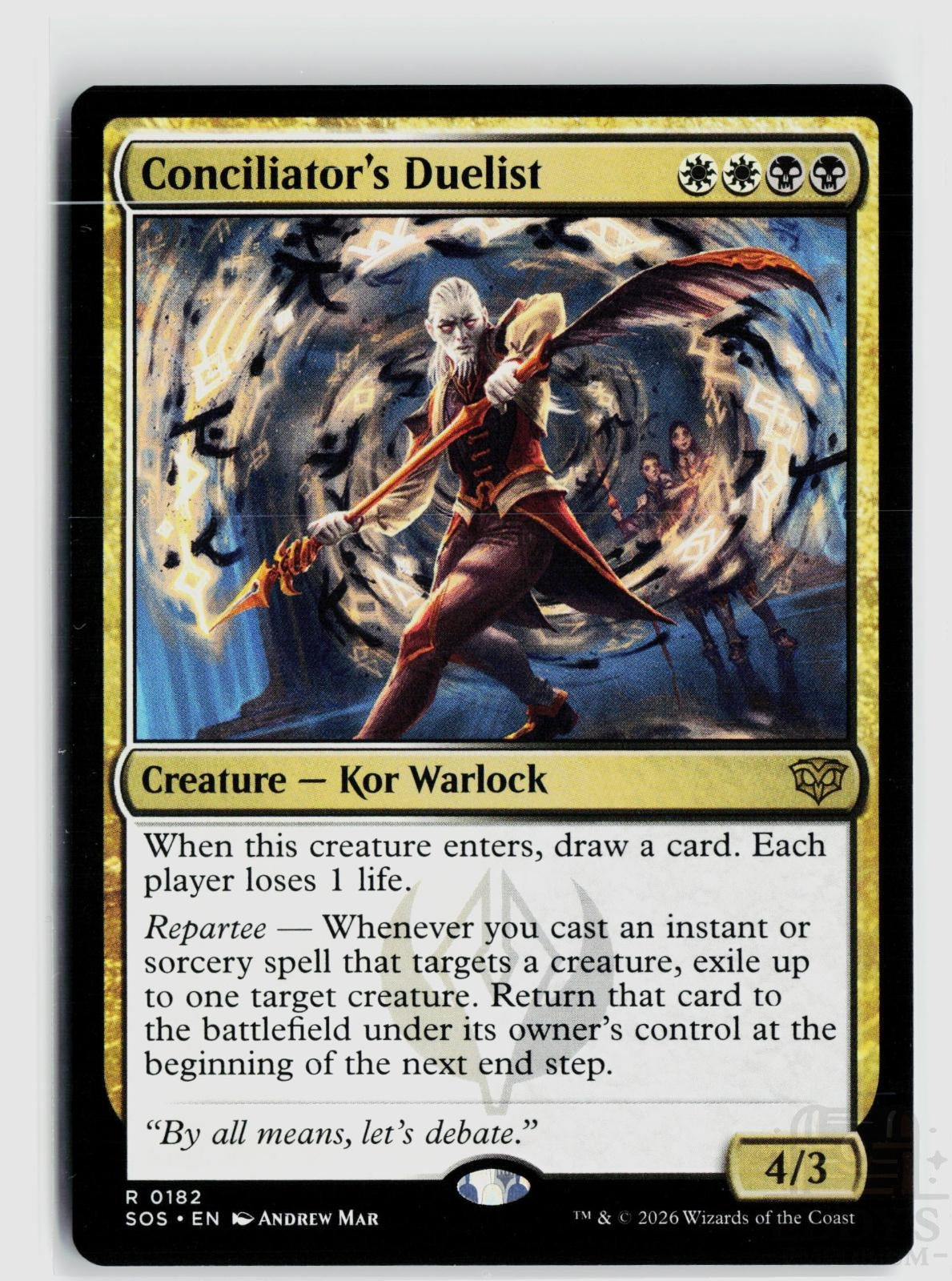 Conciliator's Duelist 182 Secrets of Strixhaven Magic: The Gathering Rare