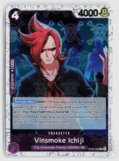 Vinsmoke Ichiji (Jolly Roger Foil) OP06-060 Premium Booster -The Best- One Piece
