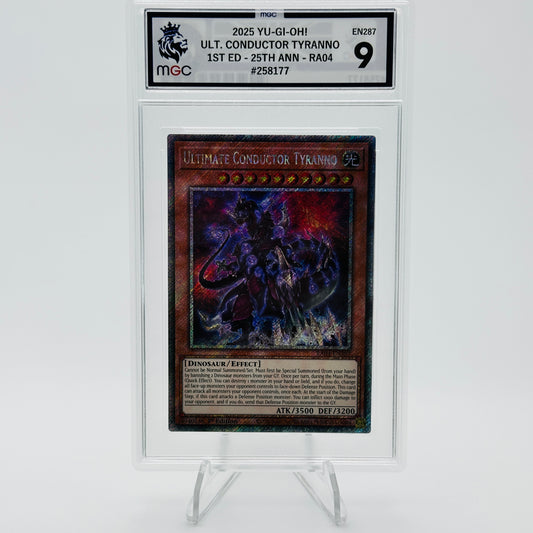 Ult. Conductor Tyranno (Plat 1st Ed) - RA04-EN287 - QC Stampede - MGC 9