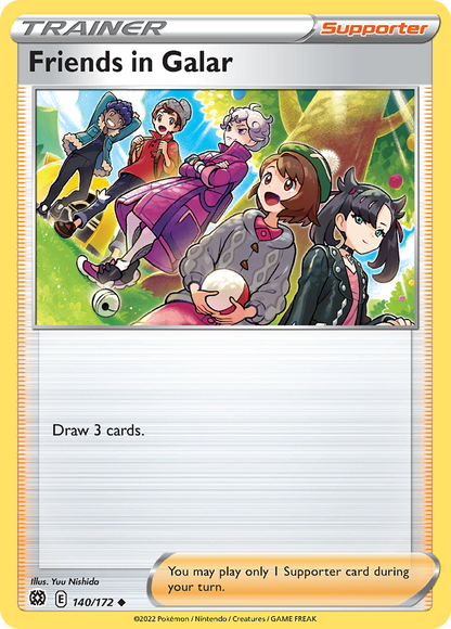 Friends in Galar 140/172 Brilliant Stars Pokemon Reverse Holo Uncommon NM