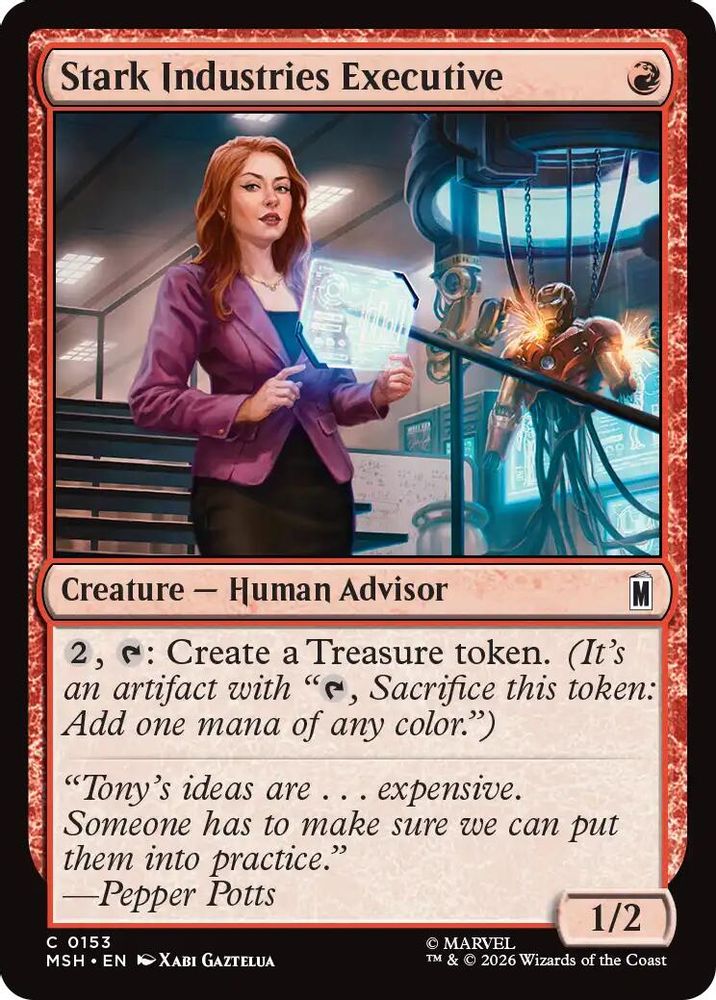 Stark Industries Executive 153 Marvel Super Heroes Magic: The Gathering Foil
