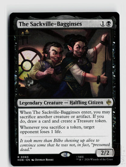 The Sackville-Bagginses 83 The Hobbit Magic: The Gathering Rare