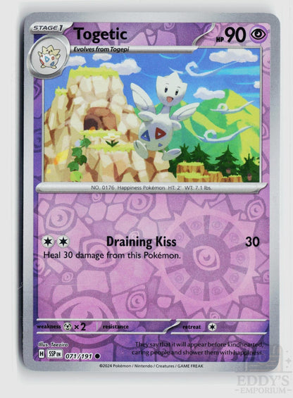 Togetic 071/191 Surging Sparks Pokemon Reverse Holo Common NM