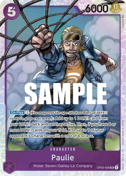 Paulie OP03-066 Pillars of Strength One Piece Foil Super Rare