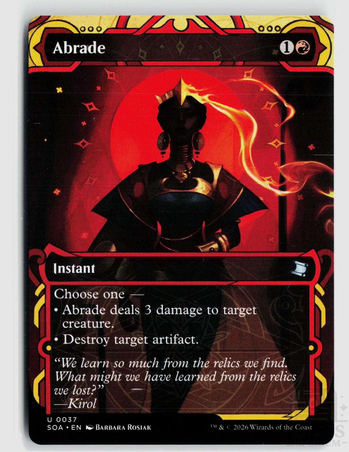 Abrade 37 Secrets of Strixhaven: Mystical Archive Magic: The Gathering Uncommon