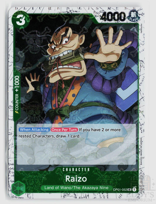 Raizo OP01-052 Romance Dawn One Piece Uncommon