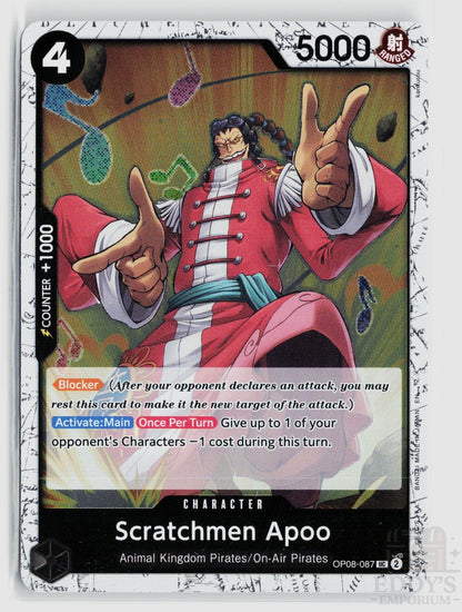 Scratchmen Apoo (Pirate Foil) OP08-087 Premium Booster -The Best- Vol. 2 One Piece