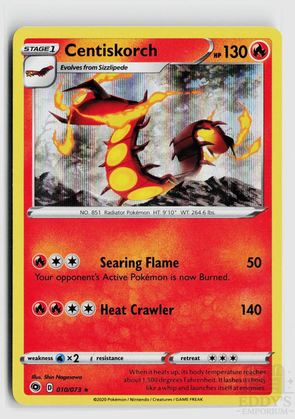 Centiskorch 010/073 Champion's Path Pokemon Holo Rare NM