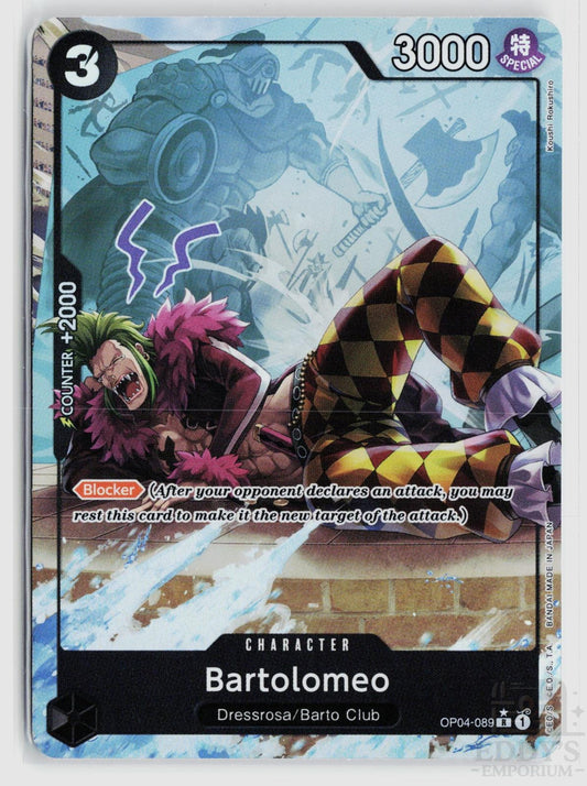 Bartolomeo (Full Art) OP04-089 Premium Booster -The Best- One Piece Foil Rare