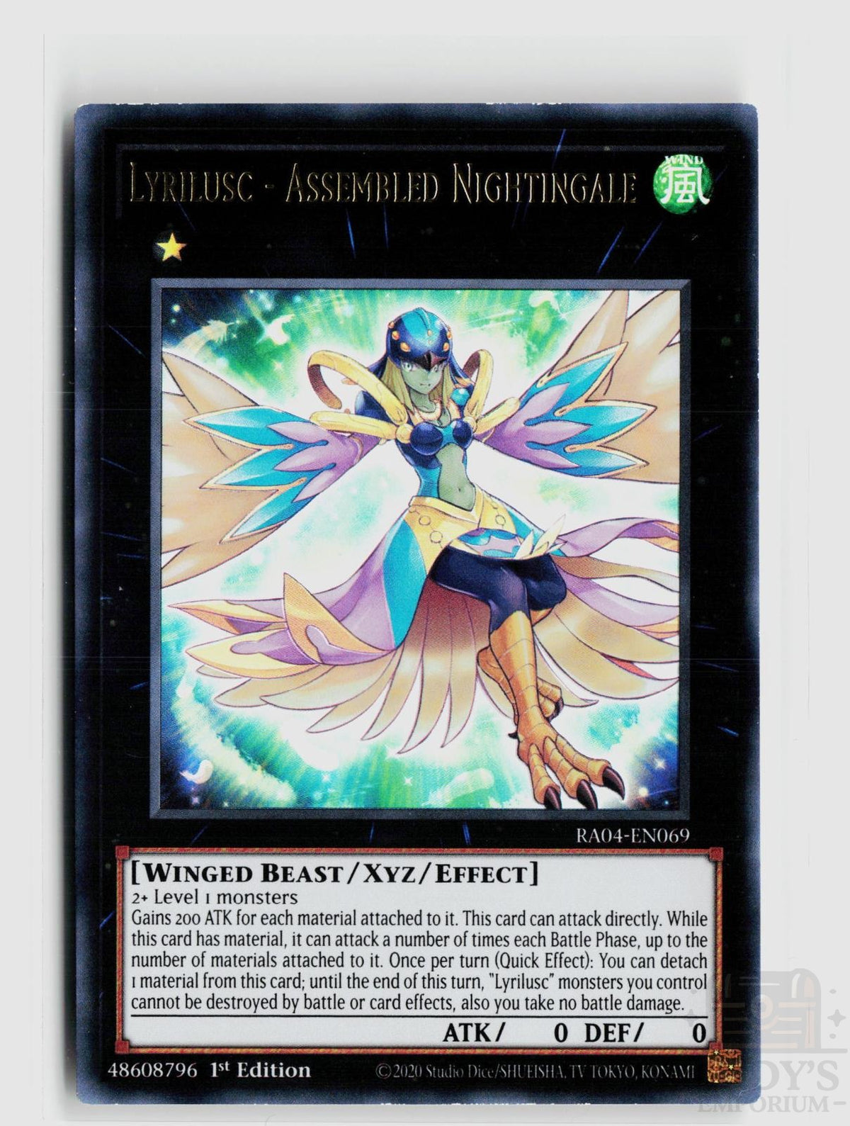 Lyrilusc - Assembled Nightingale (UR) RA04-EN069 Quarter Century Stampede Yu-Gi-Oh 1st Edition NM