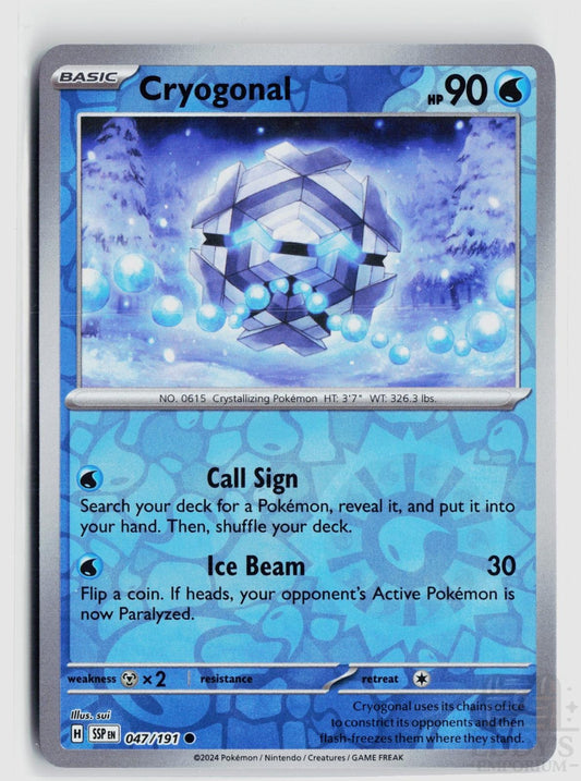 Cryogonal 047/191 Surging Sparks Pokemon Reverse Holo