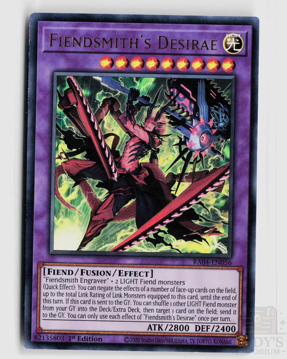 Fiendsmith's Desirae (UR) RA04-EN056 Quarter Century Stampede Yu-Gi-Oh 1st Edition NM