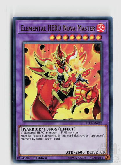 Elemental HERO Nova Master BLLR-EN056 Battles of Legend: Light's Revenge Yu-Gi-Oh 1st Edition NM