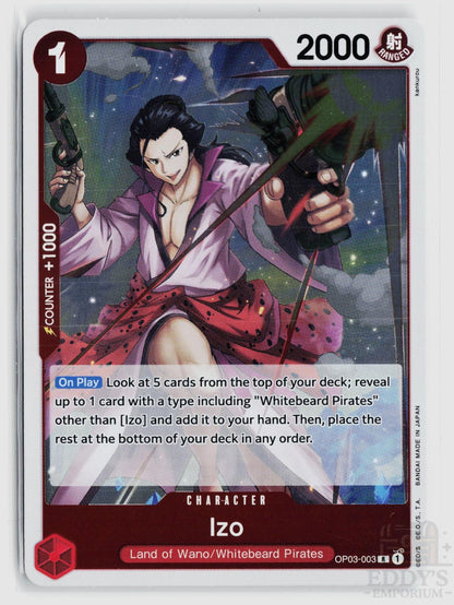 Izo (Reprint) OP03-003 Premium Booster -The Best- One Piece Foil Rare