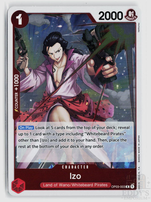 Izo (Reprint) OP03-003 Premium Booster -The Best- One Piece Foil Rare