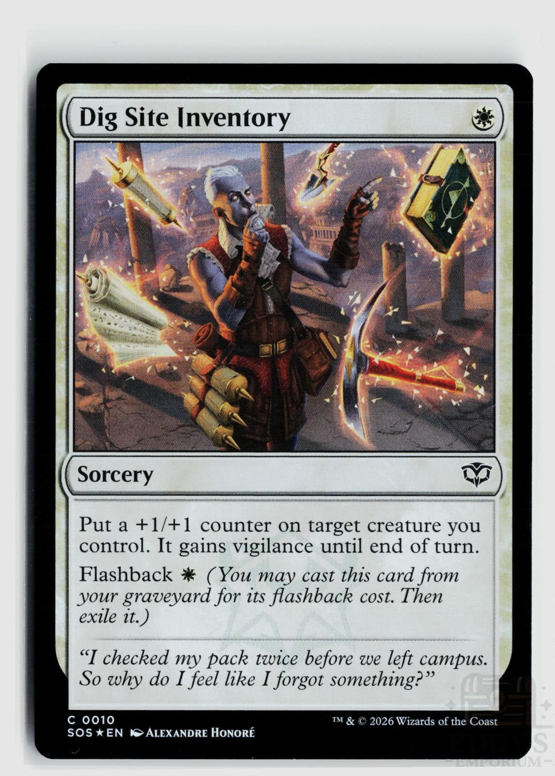 Dig Site Inventory 10 Secrets of Strixhaven Magic: The Gathering Foil Common