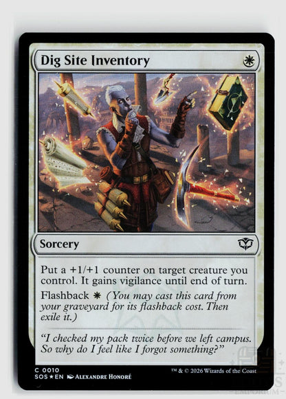 Dig Site Inventory 10 Secrets of Strixhaven Magic: The Gathering Foil Common