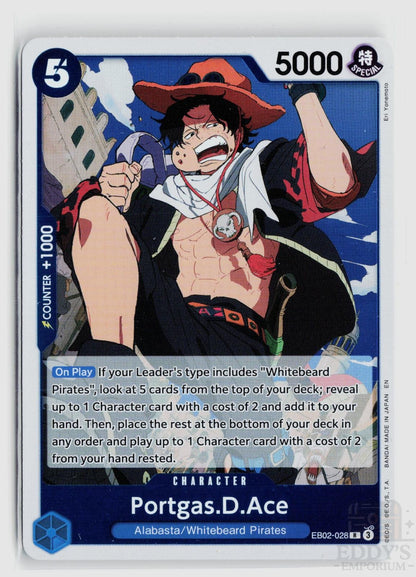Portgas.D.Ace EB02-028 Extra Booster: Anime 25th Collection One Piece Foil Rare