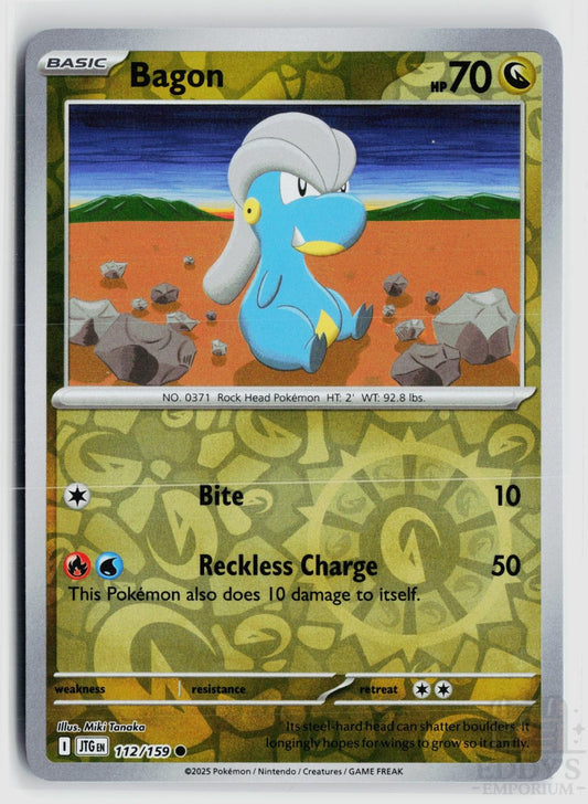 Bagon 112/159 Journey Together Pokemon Reverse Holo