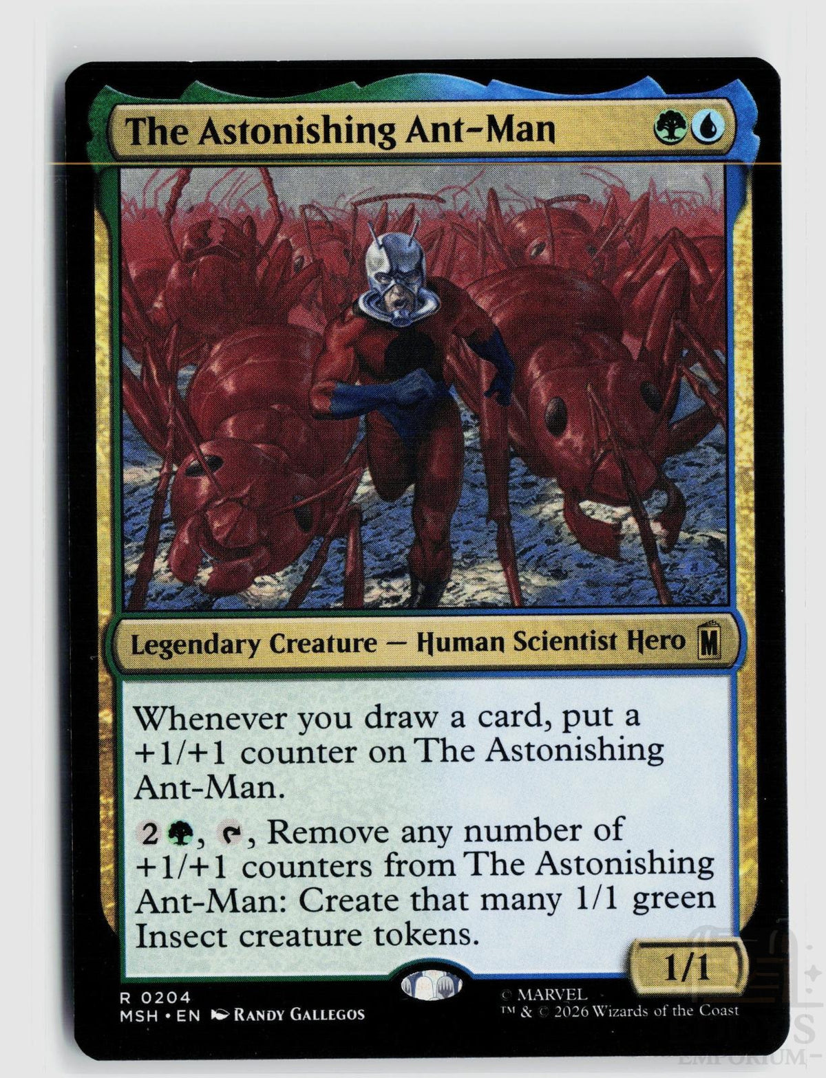 The Astonishing Ant-Man 204 Marvel Super Heroes Magic: The Gathering Rare