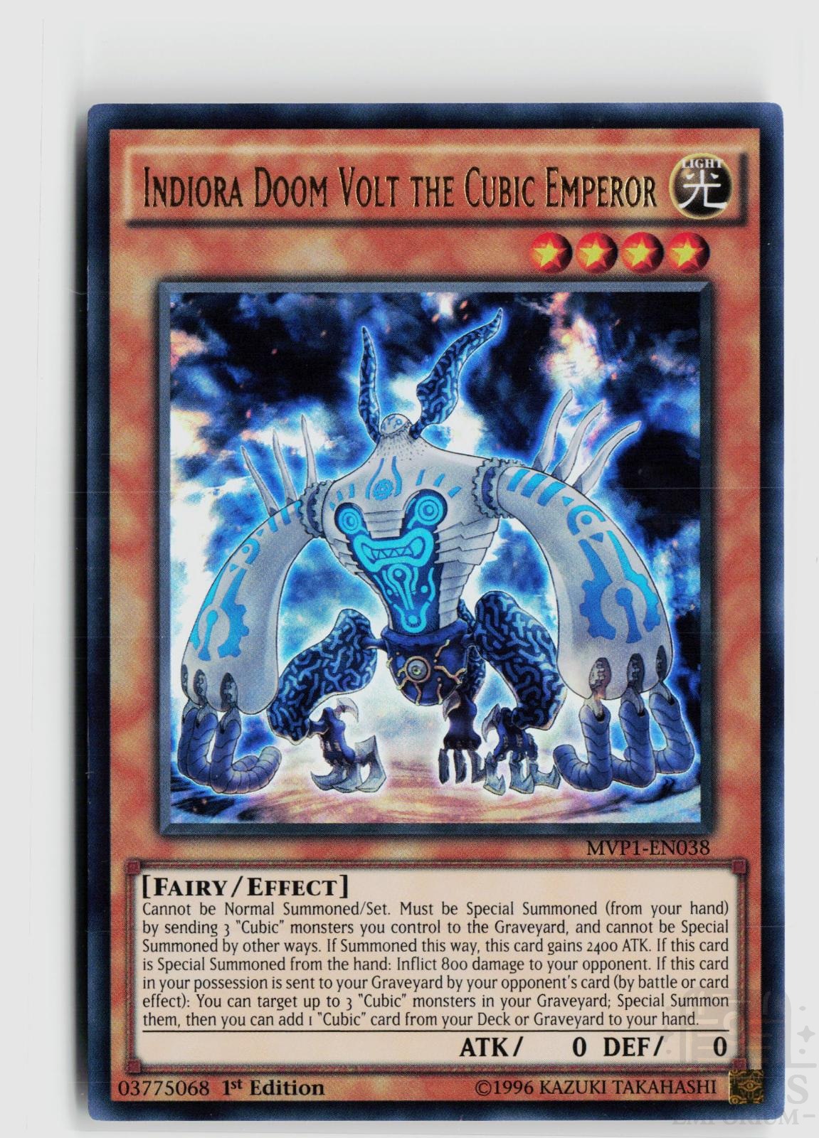 Indiora Doom Volt the Cubic Emperor MVP1-EN038 The Dark Side of Dimensions Movie Pack Yu-Gi-Oh 1st Edition NM