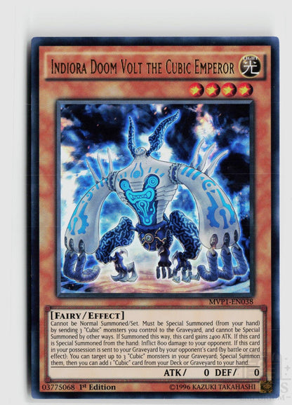 Indiora Doom Volt the Cubic Emperor MVP1-EN038 The Dark Side of Dimensions Movie Pack Yu-Gi-Oh 1st Edition NM