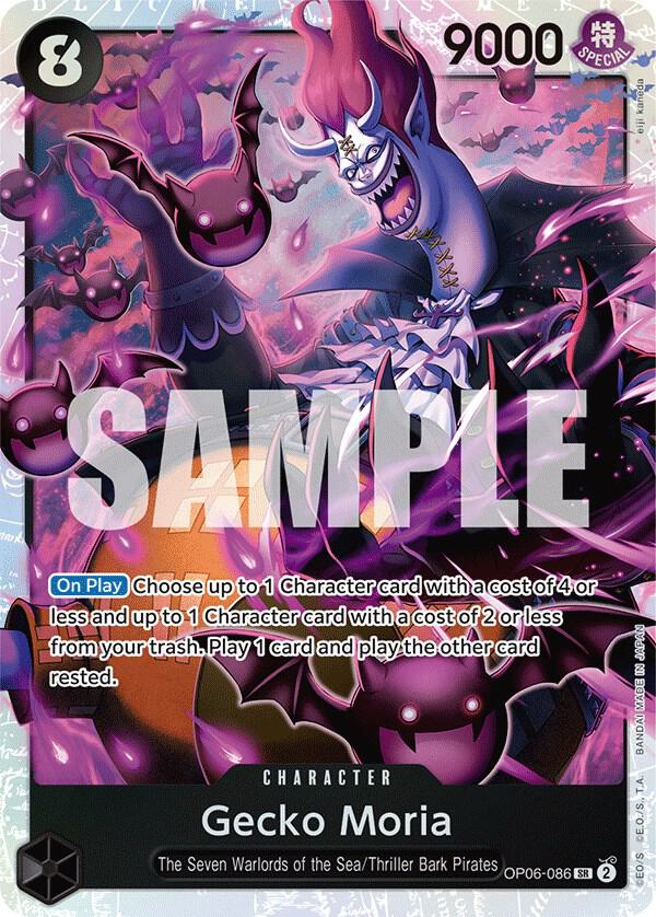 Gecko Moria (086) OP06-086 Wings of the Captain One Piece Foil Super Rare