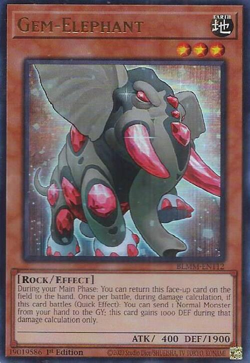 Gem-Elephant BLMM-EN112 Battles of Legend: Monster Mayhem Yu-Gi-Oh 1st Edition NM