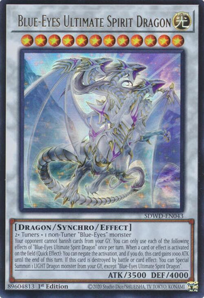 Blue-Eyes Ultimate Spirit Dragon SDWD-EN043 Yu-Gi-Oh Structure Deck: Blue-Eyes White Destiny