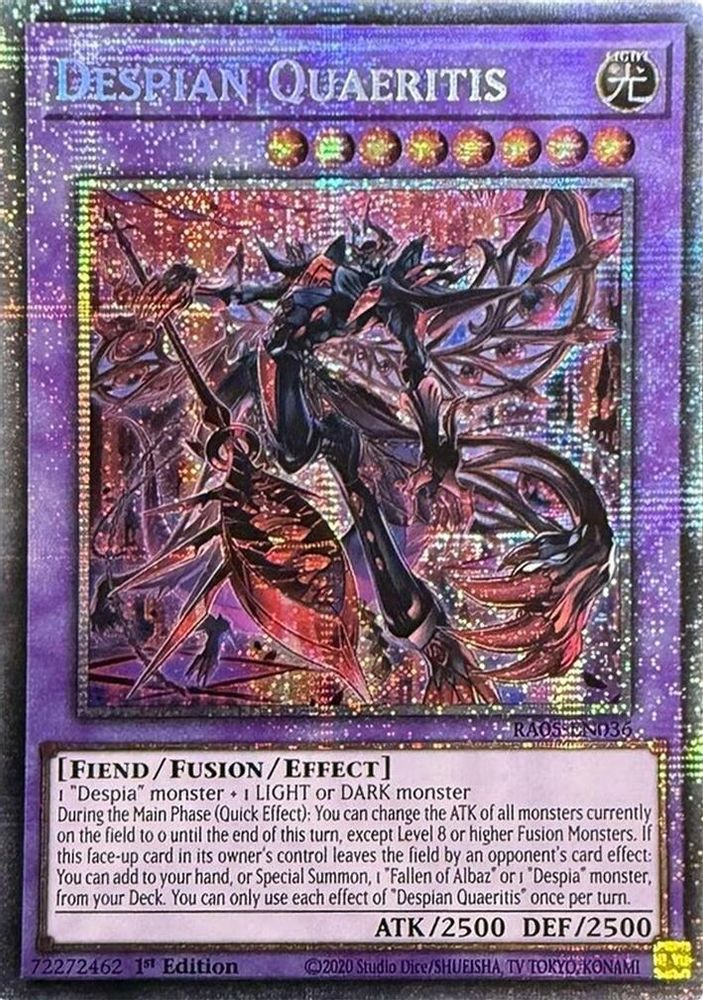 Despian Quaeritis (Starlight Rare) RA05-EN036 Yu-Gi-Oh Rarity Collection 5