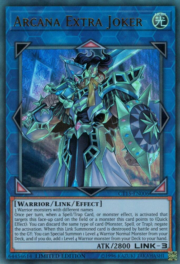 Arcana Extra Joker CT15-EN006 2018 Mega-Tins Yu-Gi-Oh Limited Ultra Rare NM