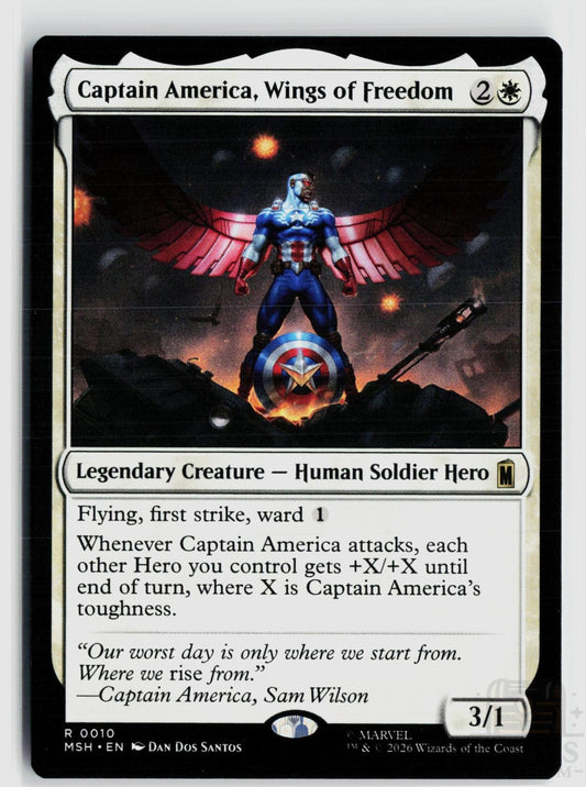 Captain America, Wings of Freedom 10 Marvel Super Heroes Magic: The Gathering