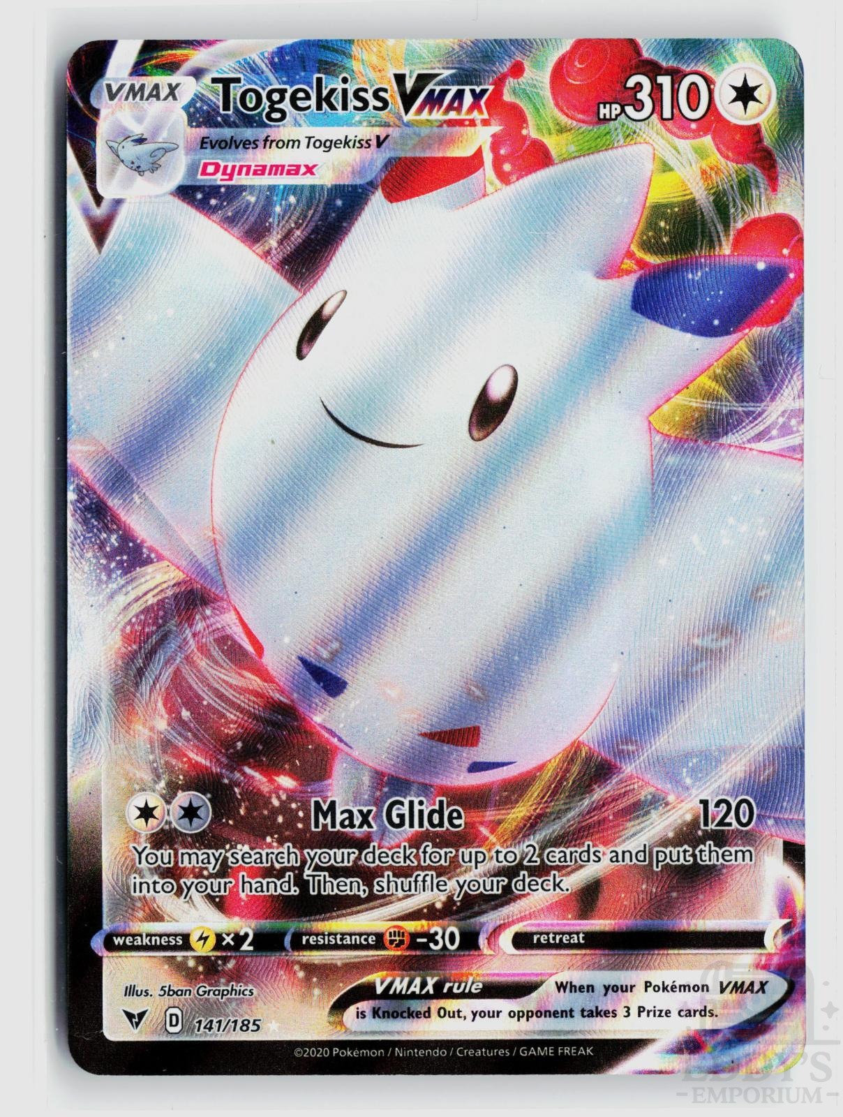 Togekiss VMAX 141/185 Vivid Voltage Pokemon Holo VMAX Rare