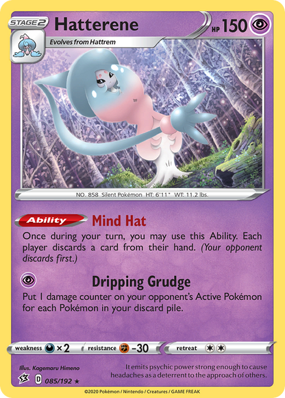 Hatterene 085/192 Rebel Clash Pokemon Holo Rare NM