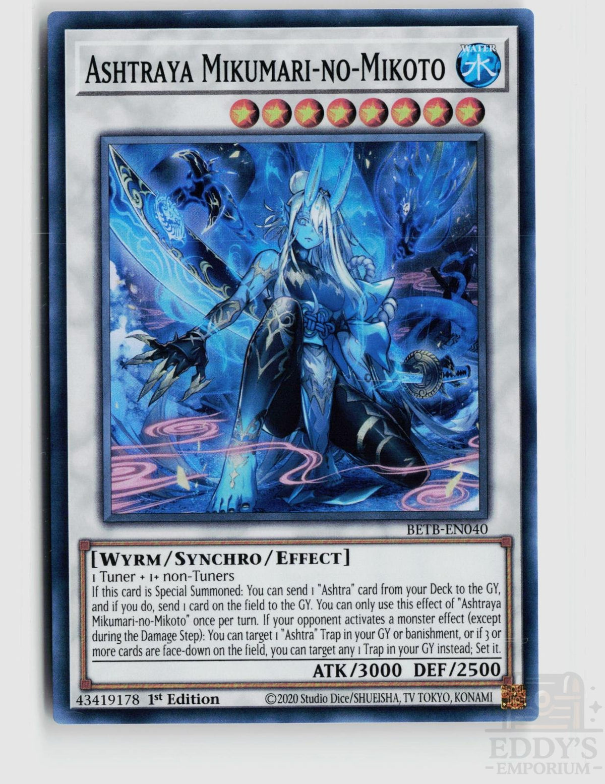 Ashtraya Mikumari-no-Mikoto BETB-EN040 Beyond the Brave Yu-Gi-Oh 1st Edition NM