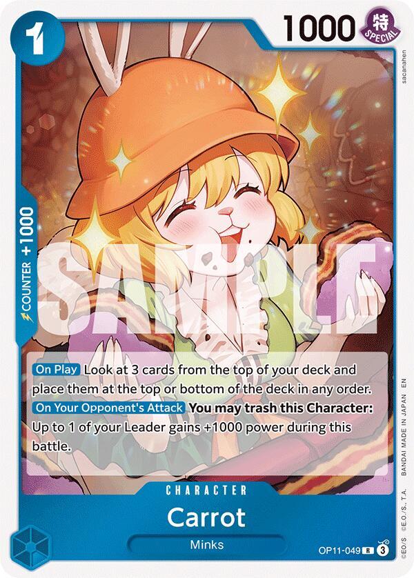Carrot OP11-049 A Fist of Divine Speed One Piece Foil Rare