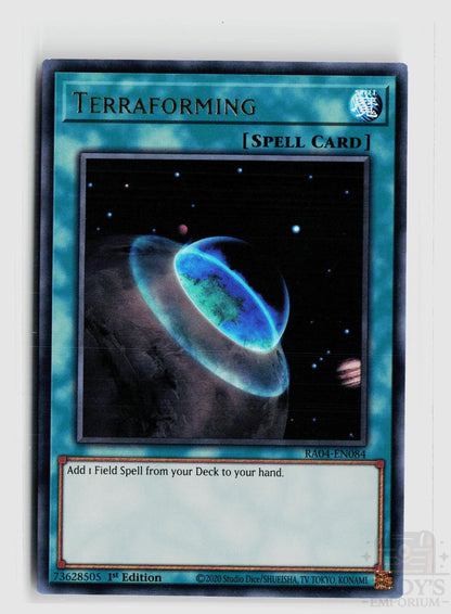 Terraforming (UR) RA04-EN084 Quarter Century Stampede Yu-Gi-Oh 1st Edition NM