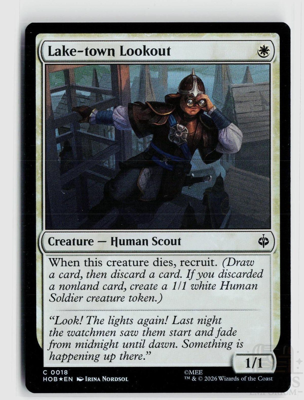 Lake-town Lookout 18 The Hobbit Magic: The Gathering Foil Common