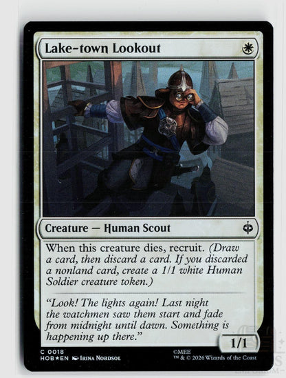 Lake-town Lookout 18 The Hobbit Magic: The Gathering Foil Common